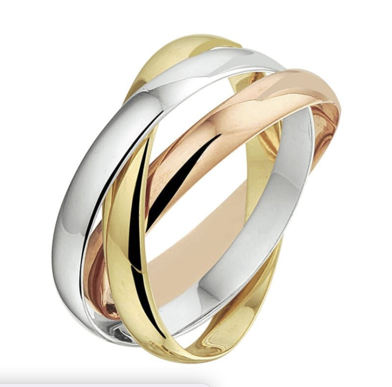 Gouden trinity ring drie ringen ineen Kennisbank Zilver.nl